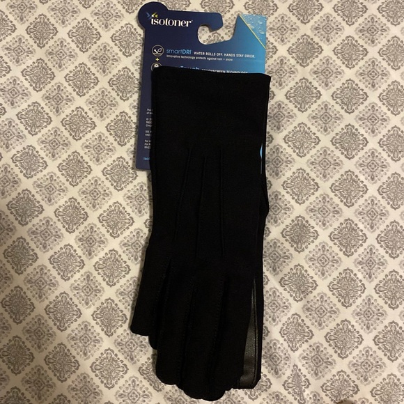Isotoner Touchscreen Compatible Gloves, Black - Picture 2 of 2